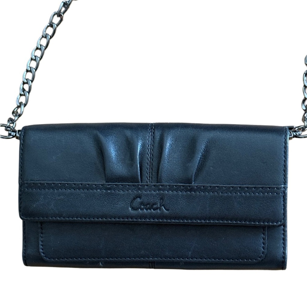Coach Vintage Soho Leather Pleated Trifold Wallet - Crossbody